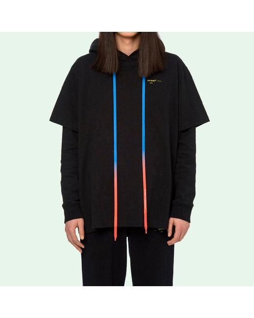 Off-White c/o Virgil Abloh Black Back Arrow Printing Drawstring for men
