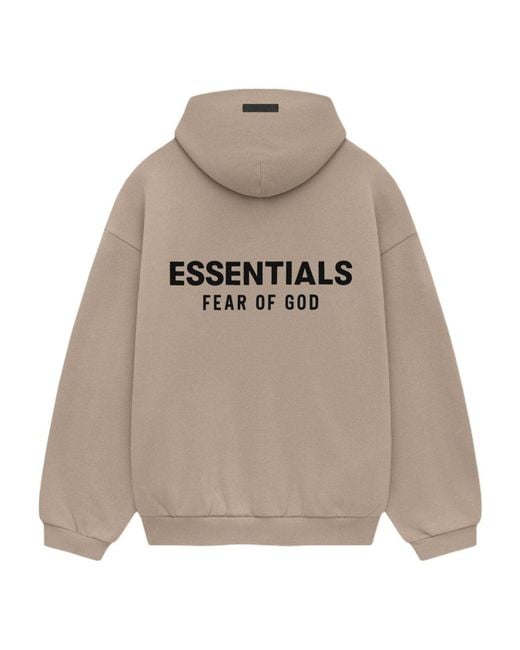 Fear Of God Gray Fleece Hoodie Ii 'Desert Sand' for men