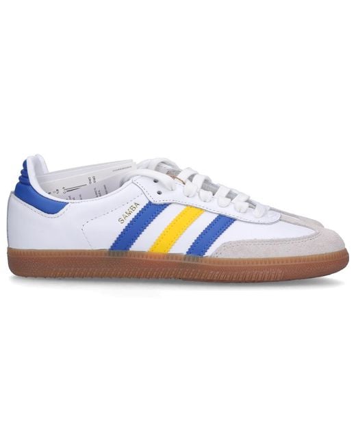 Adidas Blue Samba Team Leeds United Fc for men