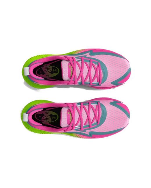 Under Armour Pink Spawn 5 Lime' for men