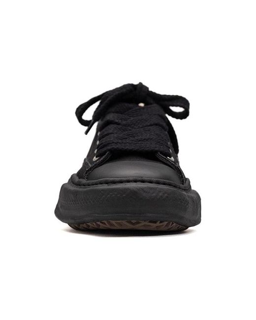 Maison Mihara Yasuhiro Black Peterson Og Sole Canvas Low-Top Sneaker for men