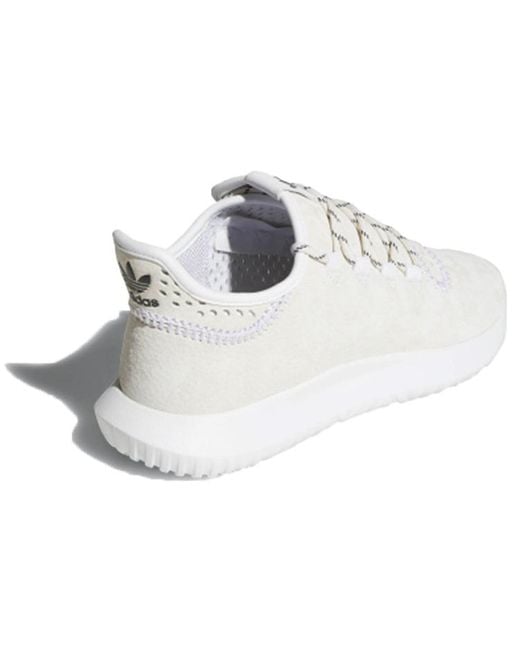 Adidas White Tubular Shadow 'Cloud' for men