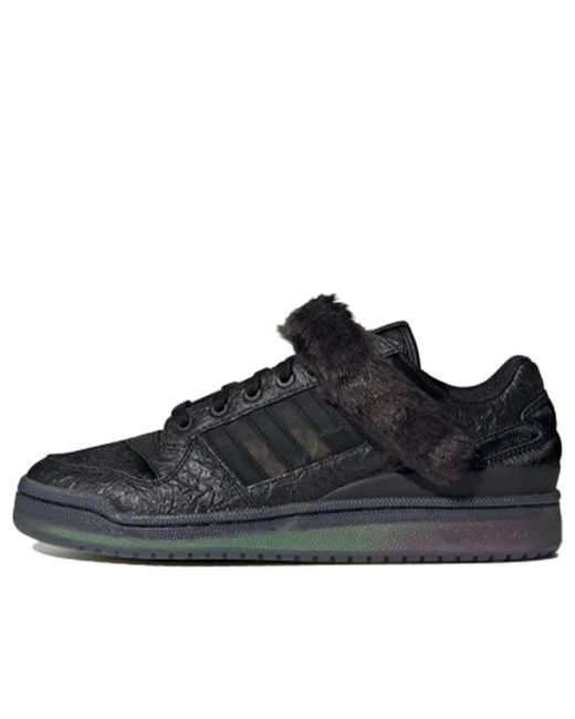 Adidas Black Forum Low Shoes 'Core Shock' for men