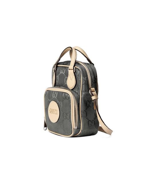 Gucci Black (Wmns) Logo Printing Off The Grid Backpack