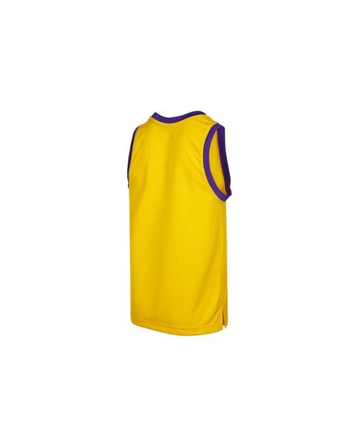 Nike Yellow Tank Dna Cts 75 Sports Basketball Jersey/Vest for men