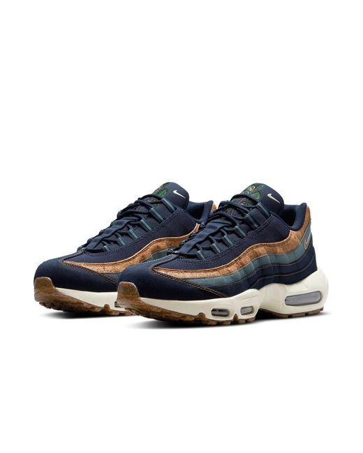 navy blue and orange air max 95