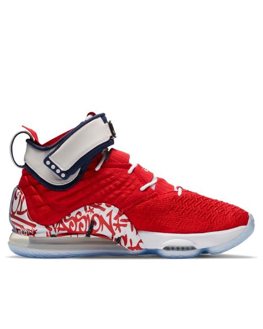 Nike Red Lebron 17 Ep 'Lebron 4 Graffiti' for men