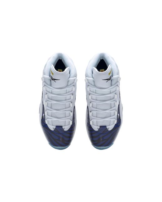 Reebok Blue Question Mid X Panini 'Tiger Prizm' for men