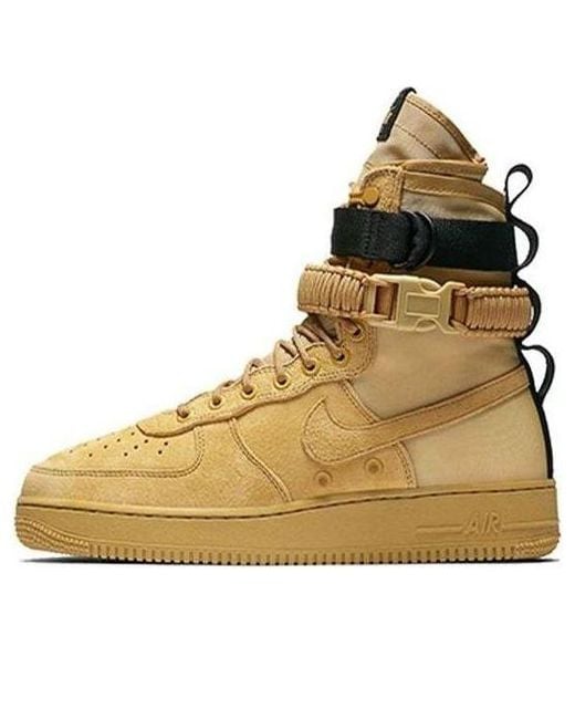 Nike Sf Air Force 1 High 'Wheat' in Natural for Men | Lyst UK