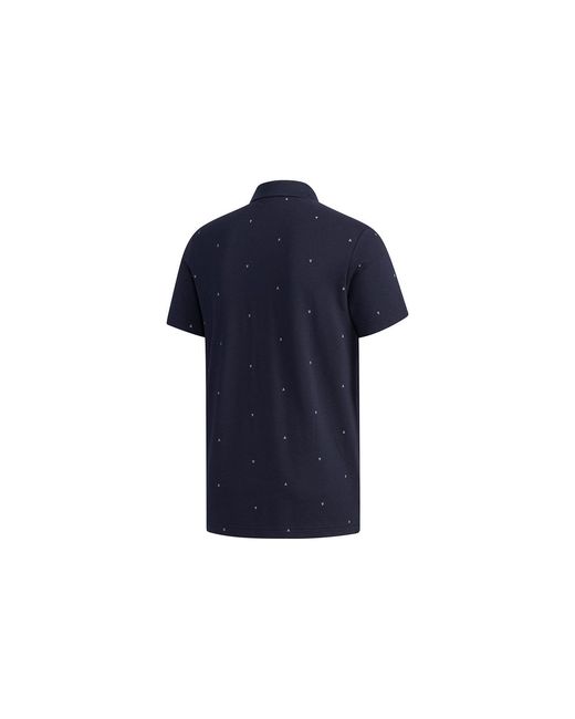 Adidas Blue Ai Polo Gen Aop Short Sleeve Polo for men