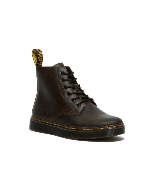 Dr. Martens Black Thurston Crazy Horse Leather Chukka Boots