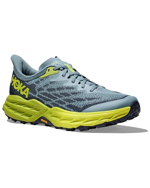 Hoka One One Blue Speedgoat 5 2E Wide 'Stone' for men