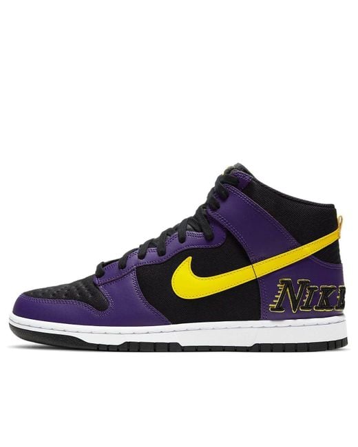 Nike Blue Dunk High Premium Emb 'Lakers' for men