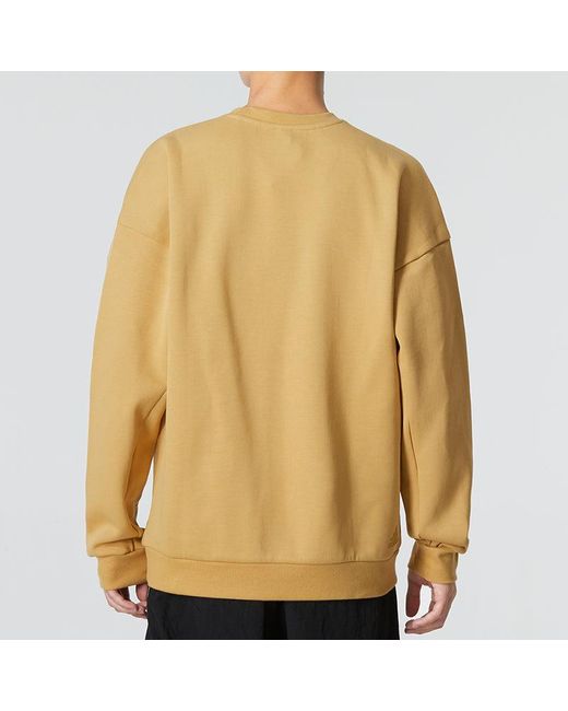 Adidas Multicolor Th Mh Crew Sports Solid Color Casual Round Neck Khaki for men