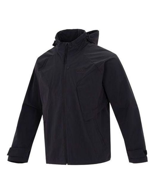 Adidas Blue Tech Top Woven Jackets for men