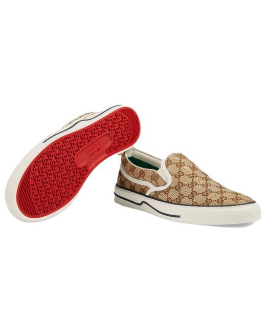 Gucci White Tennis 1977 Slip-On Ebony' for men