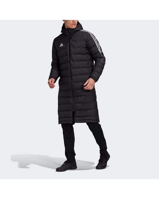 Adidas Black Tiro21L Down Football Hood Warm Down Jacket for men