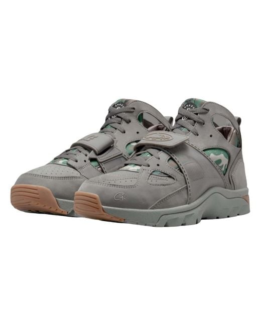 Nike Gray X Corteiz Air Trainer Huarache 'Flat Pewter' for men