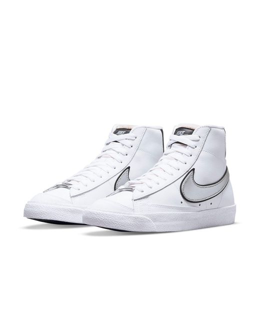 Nike White (Wmns) Blazer Mid '77 Essential Metallic'