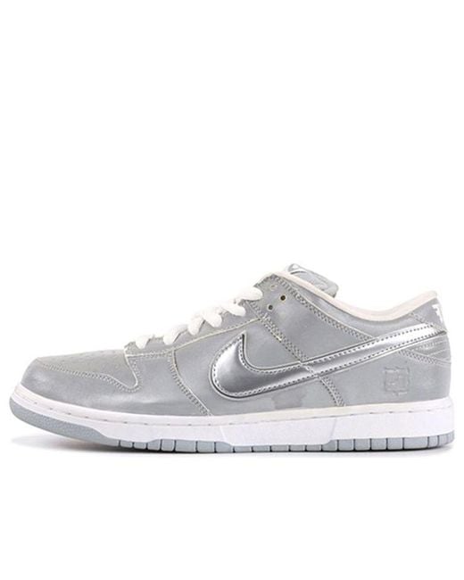 Nike White Sb Dunk Low Pro 'Medicom 3' for men