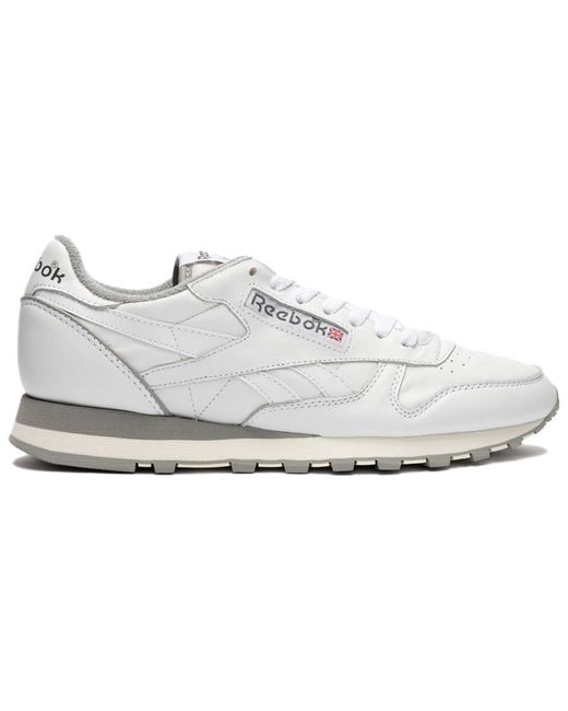 Reebok White Classic Leather Footwear /chalk/solid Gray Gy9877 for men