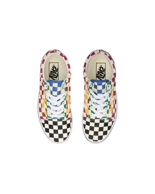 Vans White Old Skool 'Glitter Check' for men