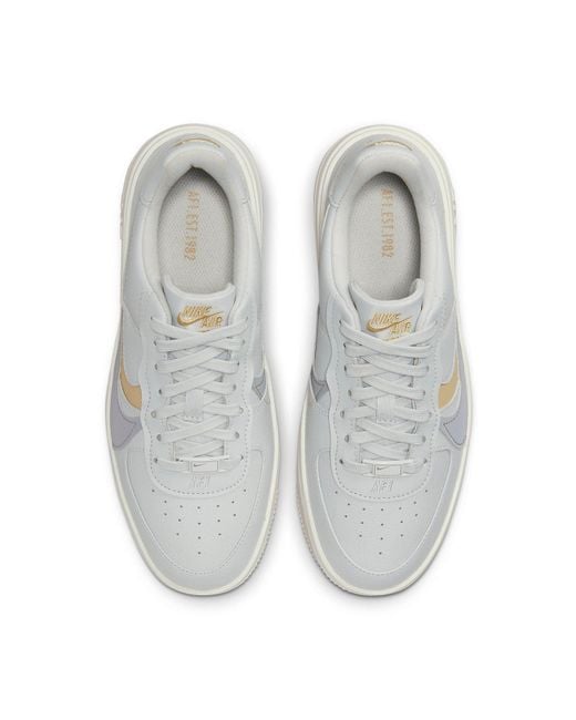Nike White (Wmns) Af1 Plt.Af.Orm 'Photon Dust Team Sail'