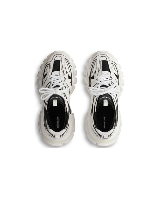 Balenciaga White Track Sock Sneakers And Knit And Nylon' for men