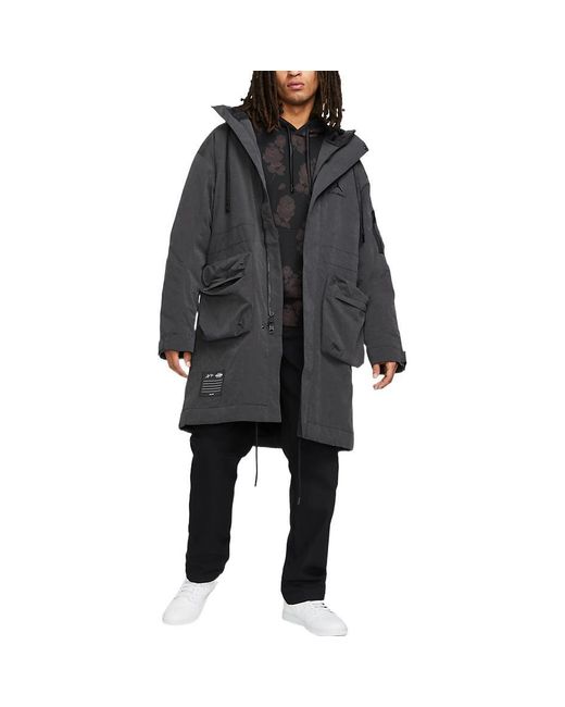 Nike Blue X A Ma Maniere Hooded Trench Coat Asia Sizing for men
