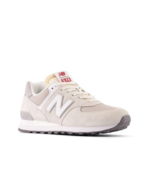 New Balance White 574 'Sea Salt' for men