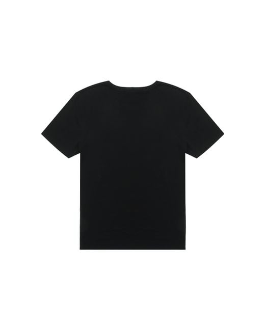Gucci Black Distressed Fake Logo T Shirt for men