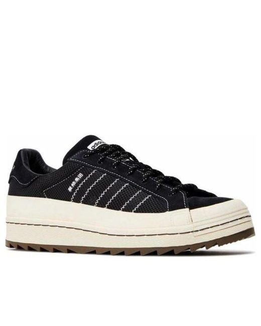 Adidas Black X Clot X Neighborhood Superstar 'Carbon' for men