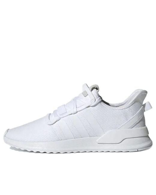Adidas White U_Path Run Shoes for men