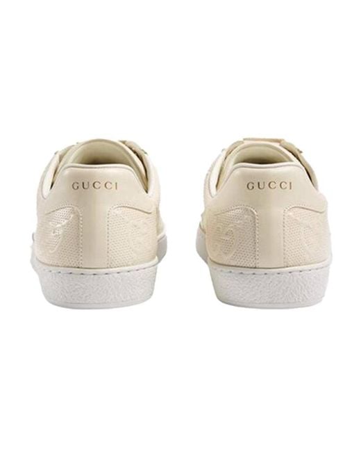 Gucci Natural Ace 'Gg Embossed for men