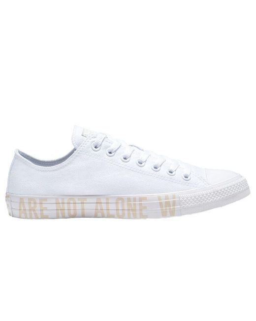 Converse White Chuck Taylor All Star We Are Not Alone Low Top for men
