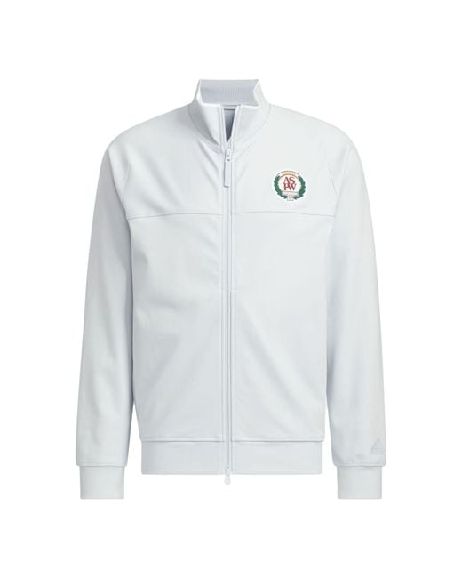Adidas Blue Verbiage Knit Jacket Asia Sizing for men