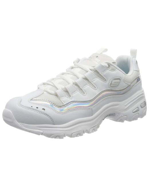 Skechers White (Wmns) D'Lites 1.0 Gs