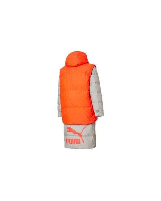 PUMA Orange Layer Down Jacket for men