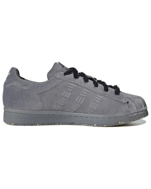 Adidas Gray Superstar Sneakers Grey for men