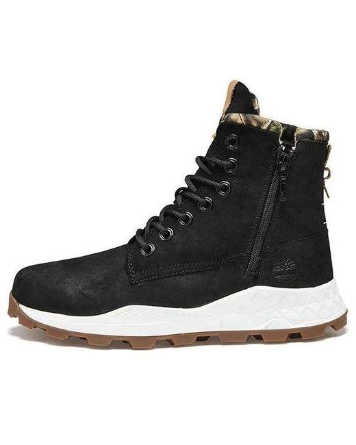 Timberland Black Brooklyn Side Zip Boot for men