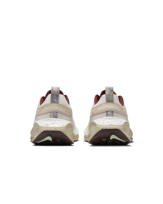 Nike White Reactx Infinity Run Flyknit 4 'Sail Tan' for men