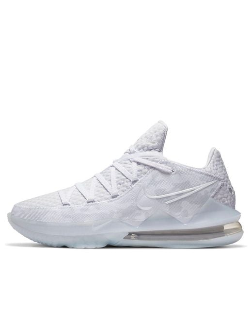 Nike White Lebron 17 Low Ep Camo' for men