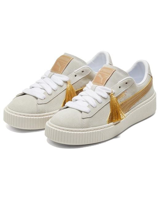 PUMA White (Wmns) Suede Platform 'Year Of Ox'