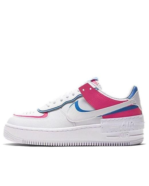 Nike White (Wmns) Air Force 1 Shadow 'Cotton Candy'