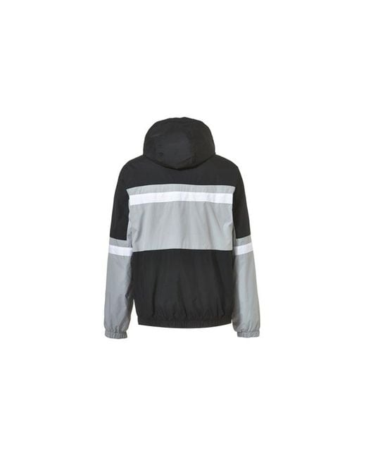 Nike Gray Air Half Zipper Splicing Woven Sports Jacket for men