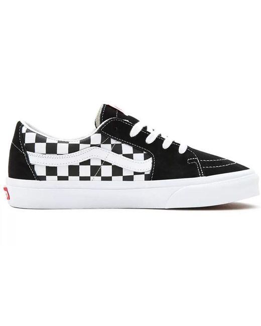 Vans Black Sk8-Low 'Checkerboard for men