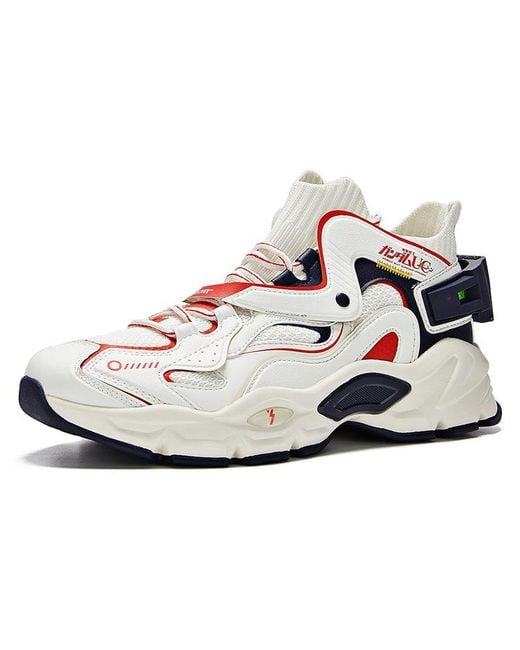 361 Degrees White X Gundam Unicorn Rx-0 Casual Shoes for men