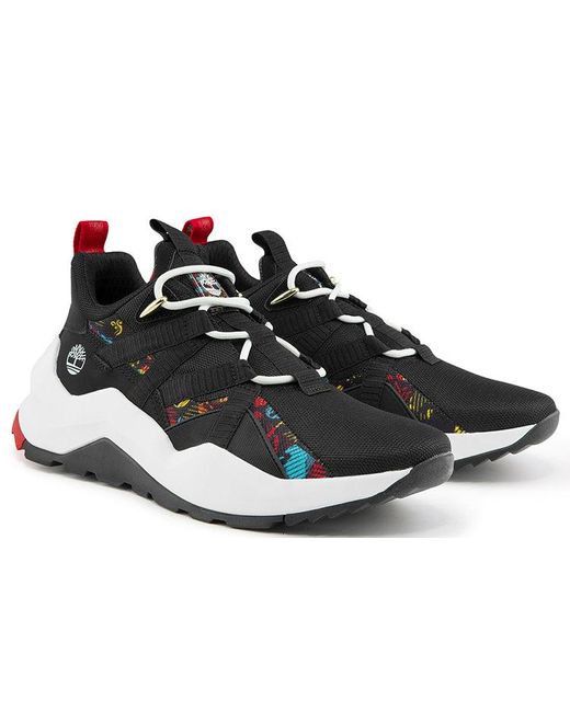 Timberland Black Madbury Wide Fit Ox Sneakers Nubuck' for men