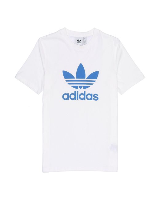 Adidas White Originals Trefoil Short Sleeve for men