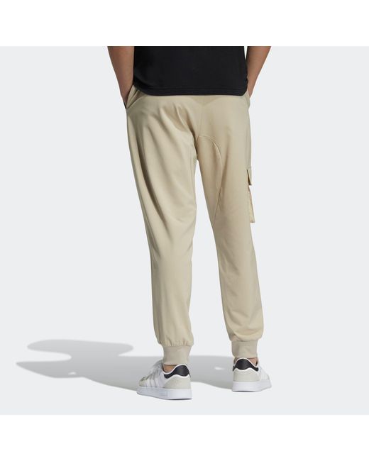 Adidas Gray Neo M Ssjan Carg Tp Casual Sports Bundle Feet Woven Long Pants for men